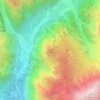 Mapa topográfico Col d'Agnel, altitude, relevo