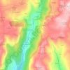 Mapa topográfico Oroña, altitude, relevo