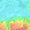 Mapa topográfico Quinçay, altitude, relevo