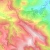 Mapa topográfico Roquecezière, altitude, relevo