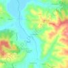 Mapa topográfico Casal da Rola, altitude, relevo