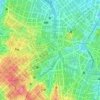 Mapa topográfico Rua Augusta, altitude, relevo