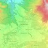 Mapa topográfico Pangalengan, altitude, relevo