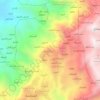 Mapa topográfico Bayt al Kharab, altitude, relevo