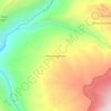 Mapa topográfico Vereda Lagunitas, altitude, relevo