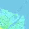 Mapa topográfico Bonbon, altitude, relevo