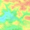 Mapa topográfico La Hubaudière, altitude, relevo