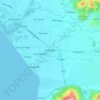 Mapa topográfico Botolan, altitude, relevo