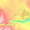Mapa topográfico San José de Alpamalag, altitude, relevo