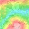 Mapa topográfico Hamsterley, altitude, relevo