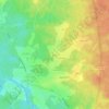 Mapa topográfico Bougès, altitude, relevo