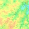 Mapa topográfico Le Landreau, altitude, relevo
