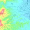 Mapa topográfico Cogon Cruz, altitude, relevo