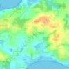 Mapa topográfico Kergal, altitude, relevo