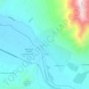 Mapa topográfico Las Rojas, altitude, relevo