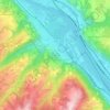 Mapa topográfico Le Charnoud, altitude, relevo