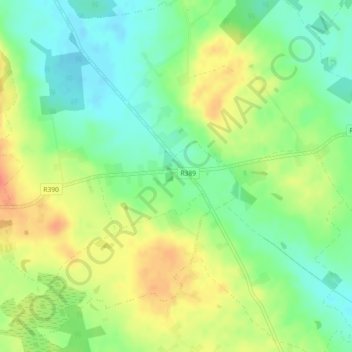 Mapa topográfico Loughanavally, altitude, relevo
