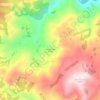 Mapa topográfico Nahuel Mapi Arriba, altitude, relevo