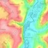 Mapa topográfico Saint-Rémy, altitude, relevo