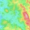 Mapa topográfico Le Chassin, altitude, relevo