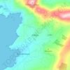 Mapa topográfico Allihies, altitude, relevo