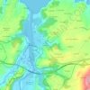 Mapa topográfico Las Calellas, altitude, relevo
