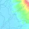 Mapa topográfico Pesisir Bukit, altitude, relevo