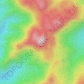 Mapa topográfico Serranía de Macuira, altitude, relevo