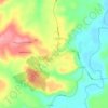 Mapa topográfico Tegualda, altitude, relevo