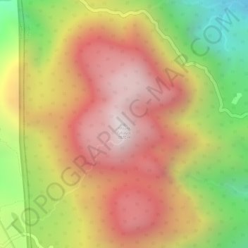 Mapa topográfico Mount Tabayoc, altitude, relevo