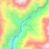 Mapa topográfico Sinto, altitude, relevo