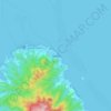 Mapa topográfico Uturoa, altitude, relevo