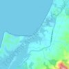 Mapa topográfico La Chorrera, altitude, relevo