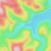 Mapa topográfico Meggethead, altitude, relevo