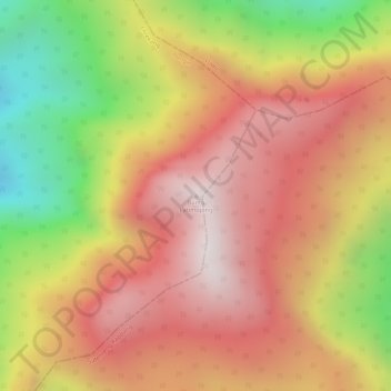 Mapa topográfico Buntu Latimojong, altitude, relevo