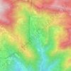 Mapa topográfico Gravagna San Rocco, altitude, relevo