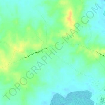 Mapa topográfico Santa Rosa, altitude, relevo