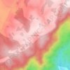 Mapa topográfico Ojo de Agua, altitude, relevo