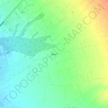 Mapa topográfico Ingavi, altitude, relevo