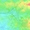 Mapa topográfico Le Val Blanc, altitude, relevo