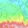 Mapa topográfico Le Buron, altitude, relevo