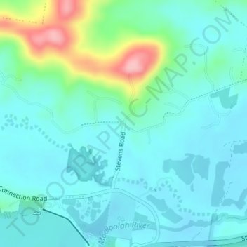 Mapa topográfico Glenview, altitude, relevo