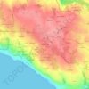 Mapa topográfico Kerlan An Ilis, altitude, relevo