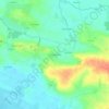 Mapa topográfico La Bourdonnerie, altitude, relevo