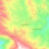 Mapa topográfico San Miguel Cuevas, altitude, relevo