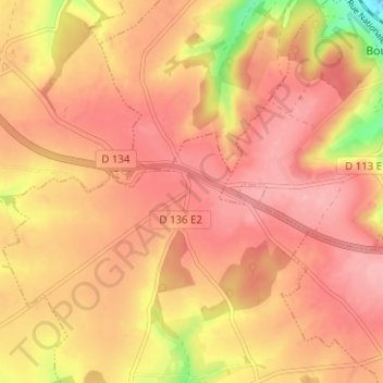 Mapa topográfico Lambus, altitude, relevo