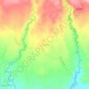 Mapa topográfico El Santo, altitude, relevo