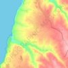 Mapa topográfico Cortesia, altitude, relevo