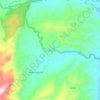 Mapa topográfico Guadalupe, altitude, relevo