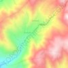 Mapa topográfico Pariacaca, altitude, relevo